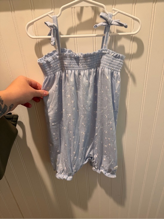 Baileys Blossoms Other - 7 for all mankind toddler Light Blue Smocked Bubble Romper